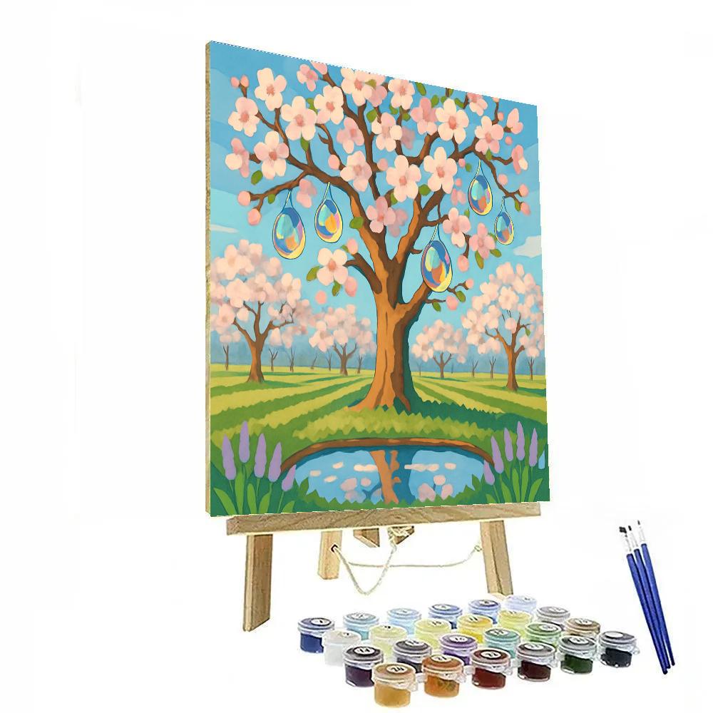 Crystal Dew Orchard With Tree Number painting