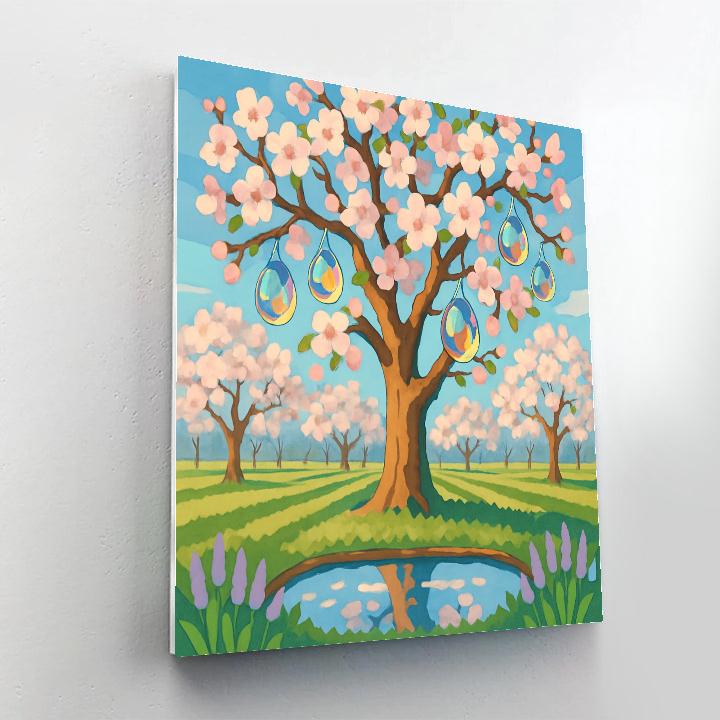 Crystal Dew Orchard With Tree Number painting