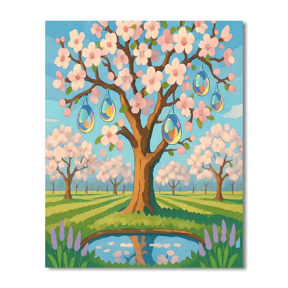 Crystal Dew Orchard With Tree Number painting