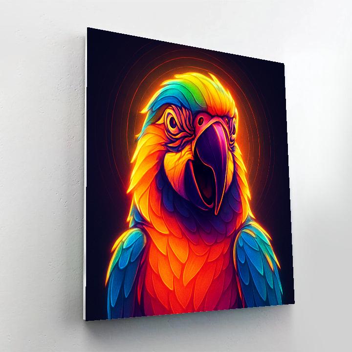 Solar Flare Macaw Sovereign DIY paint by numbers