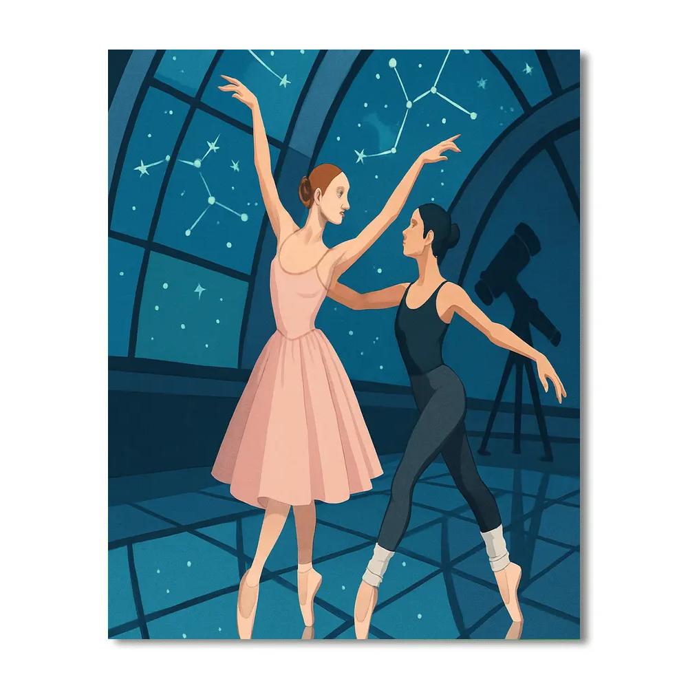 Star Observatory With Ballet Rehearsal Number painting