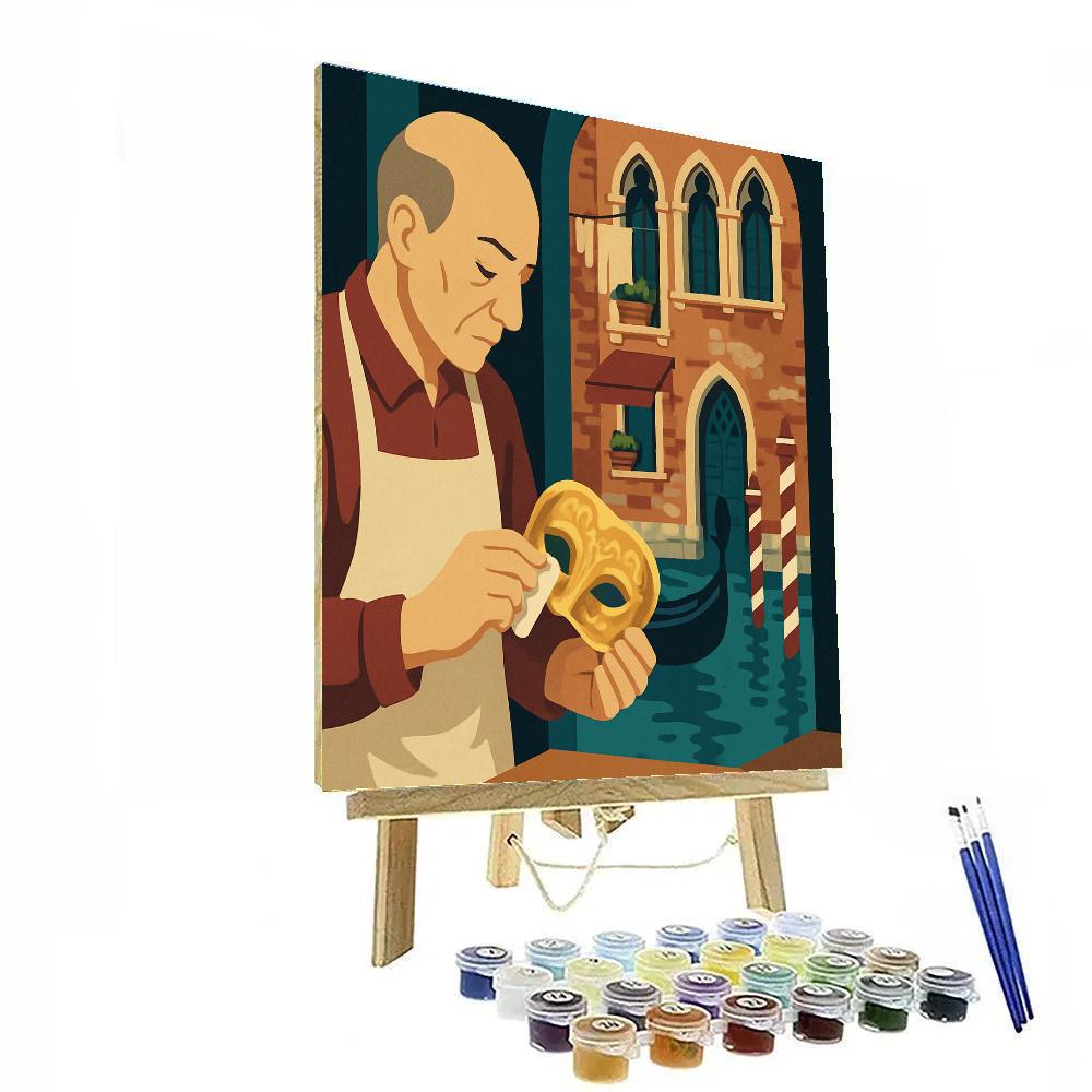 Lantern Lit Workshop In Venice Paint by numbers art