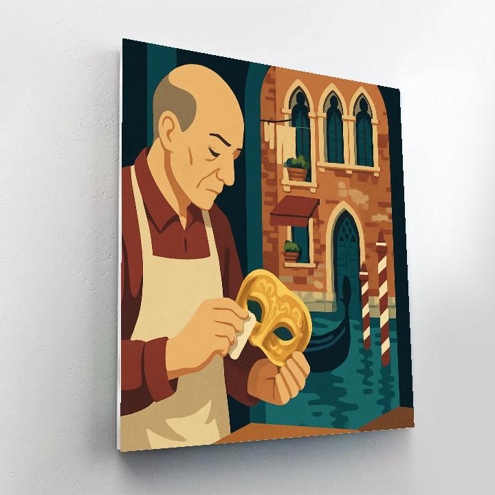 Lantern Lit Workshop In Venice Paint by numbers art