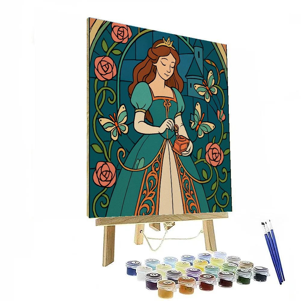 Clockwork Conservatory Princess paint by number