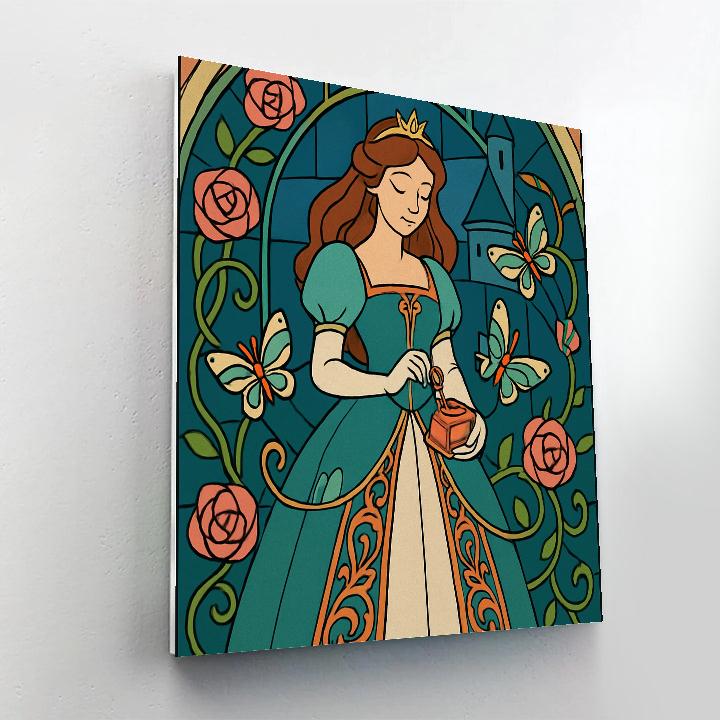 Clockwork Conservatory Princess paint by number