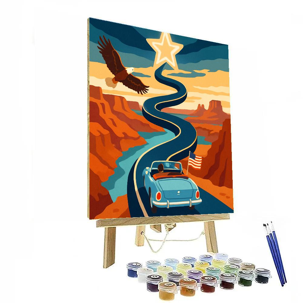 Canyon Stargate Road Trip In USA DIY paint by numbers