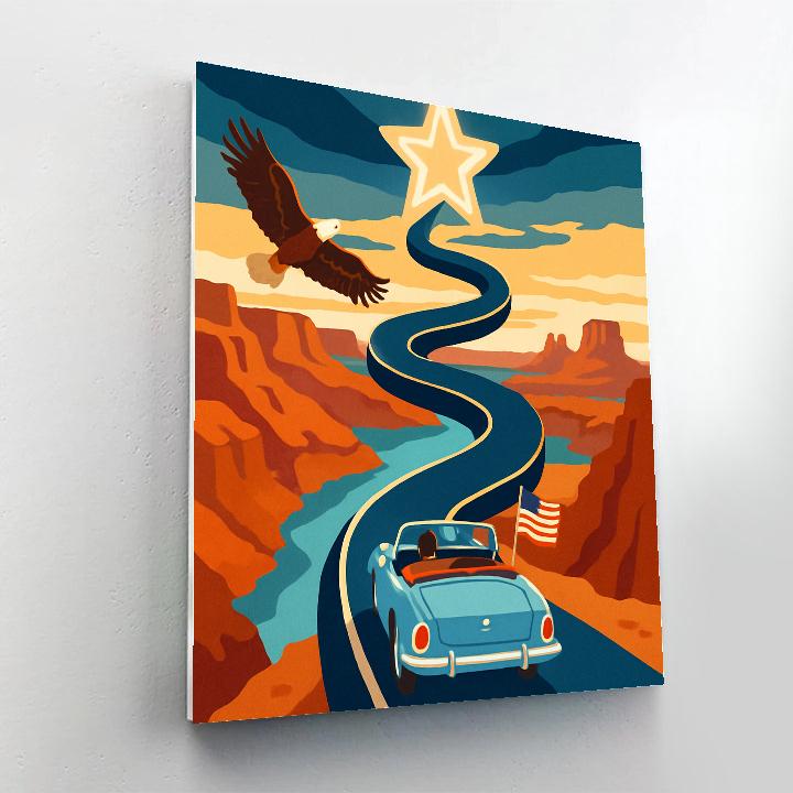 Canyon Stargate Road Trip In USA DIY paint by numbers