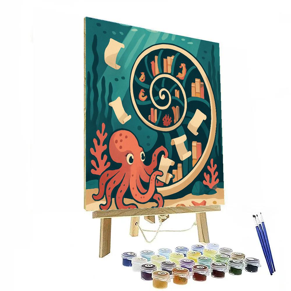 Tide Library Beneath The Ocean painting number kit