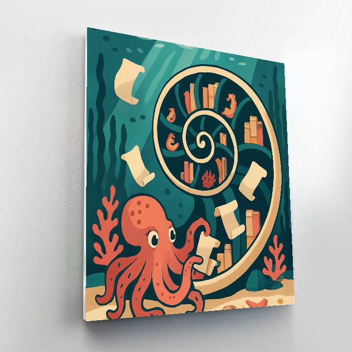 Tide Library Beneath The Ocean painting number kit