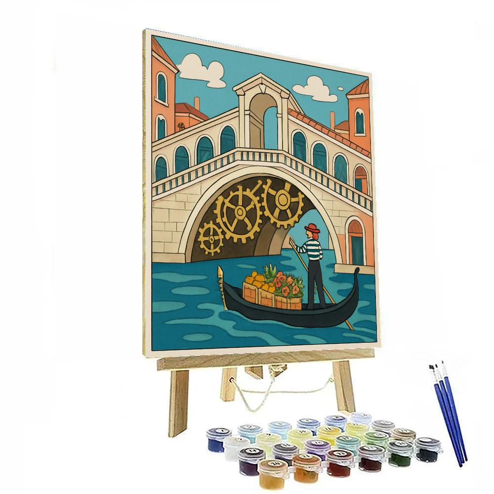 Clockwork Canal Venice Painting by numbers kit