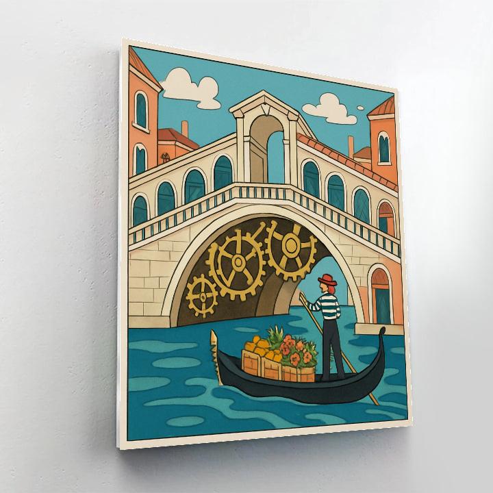 Clockwork Canal Venice Painting by numbers kit