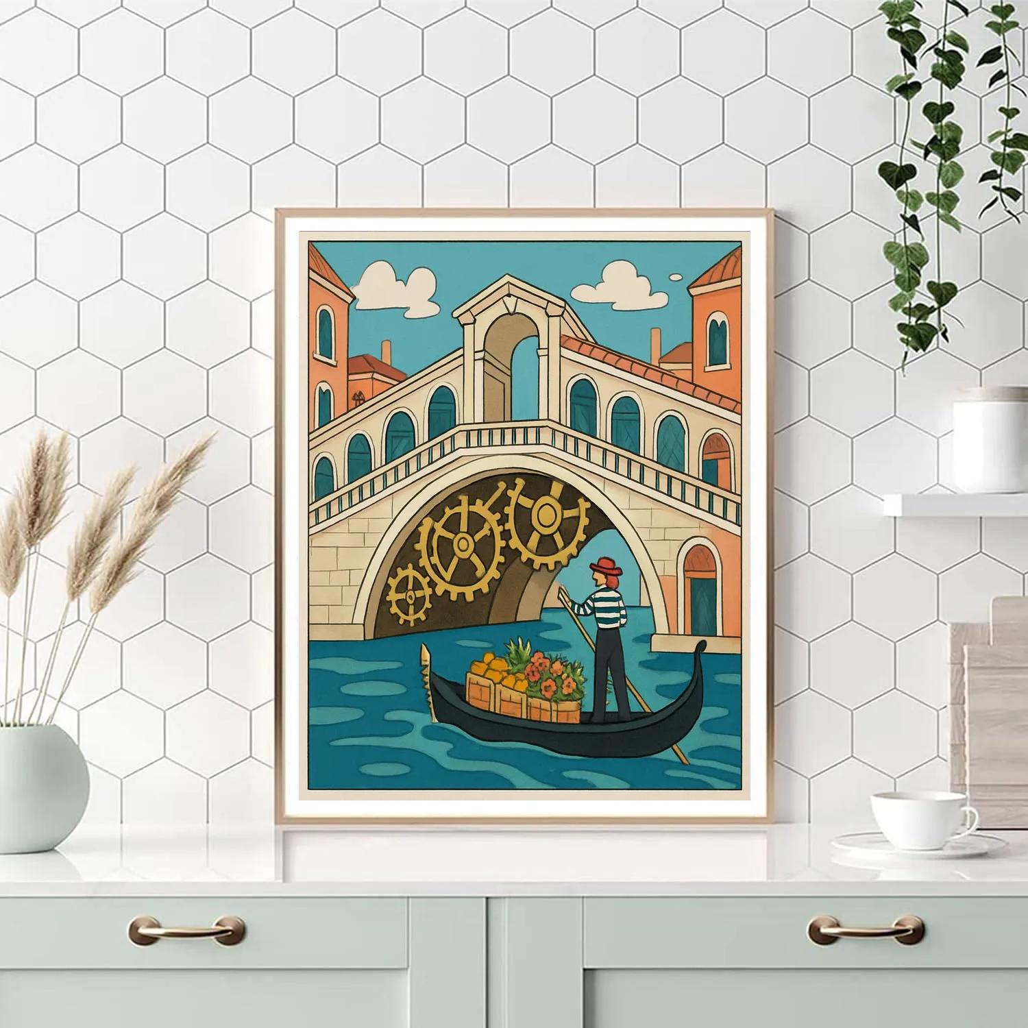 Clockwork Canal Venice Painting by numbers kit