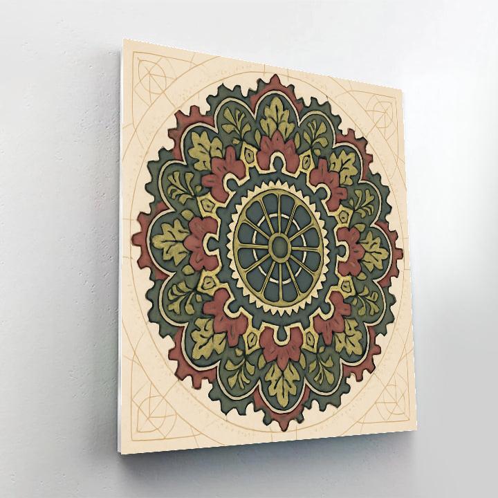 Clockwork Garden With Mandala Core DIY paint by numbers