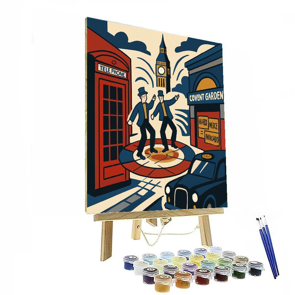 Street Mosaic With London Underground Rhythm Paint by numbers art