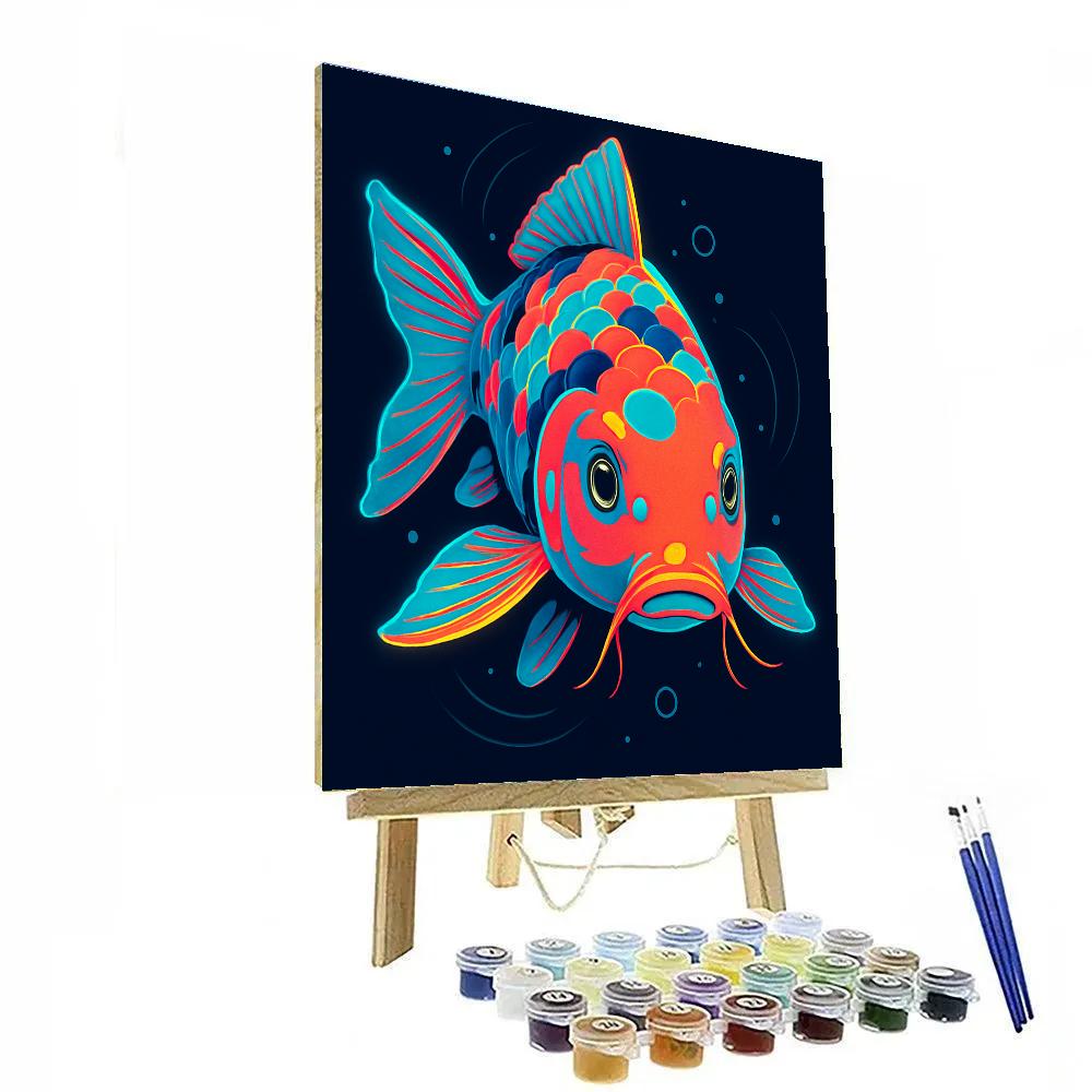 Electric Koi Dragon Drift Paint by numbers kits