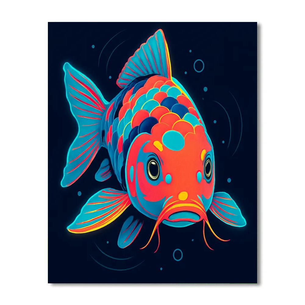 Electric Koi Dragon Drift Paint by numbers kits