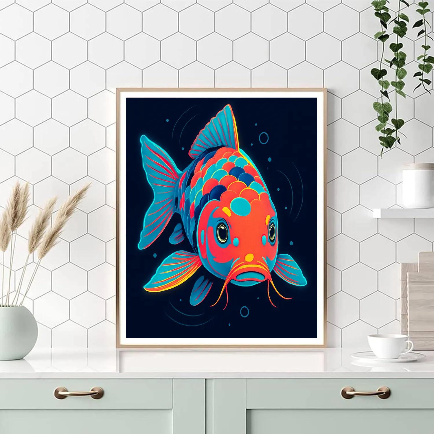 Electric Koi Dragon Drift Paint by numbers kits