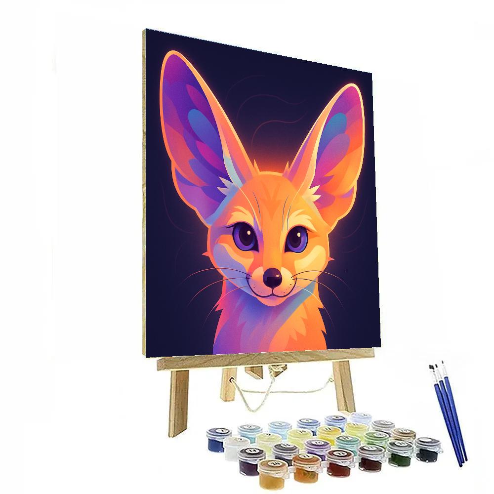Violet Mirage Fennec Paint by numbers art