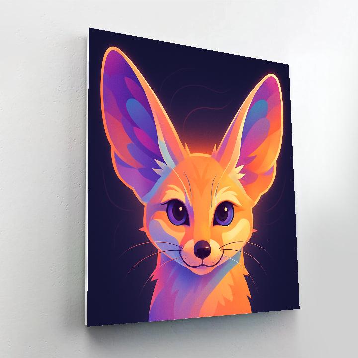 Violet Mirage Fennec Paint by numbers art
