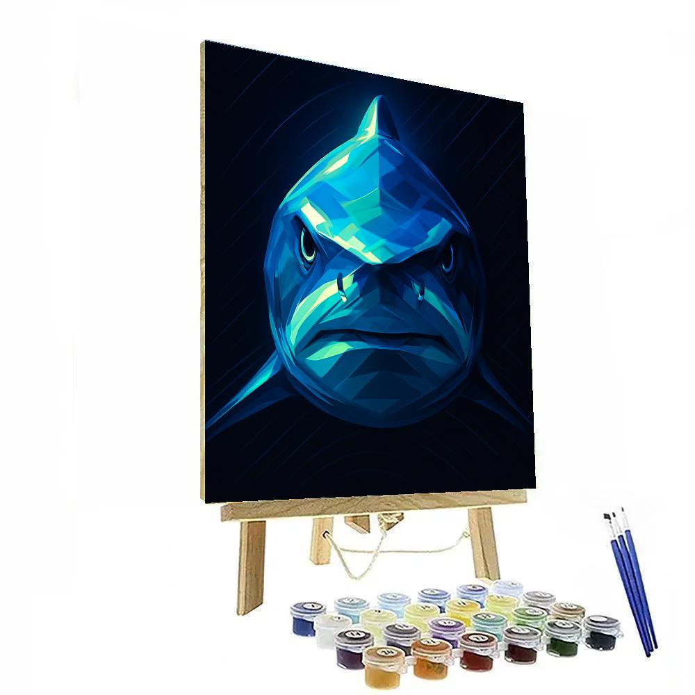Turbo Spectrum Shark Drive Painting by numbers kit