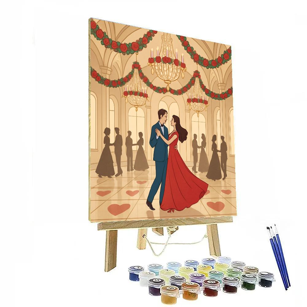 Ballroom Waltz In Valentines Day Elegance Paint by numbers kits
