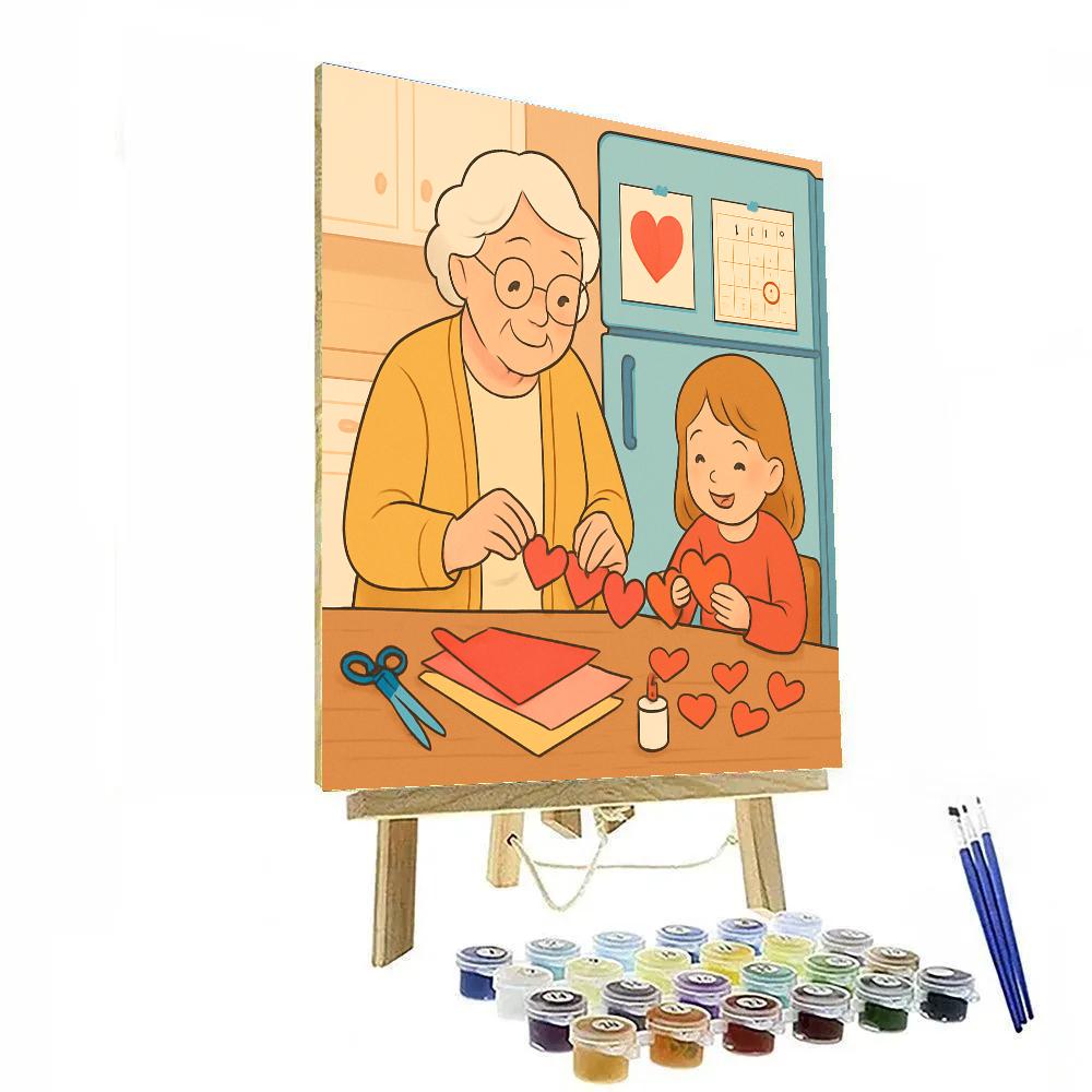 Craft Corner With Grandchild On Valentines Day painting number kit