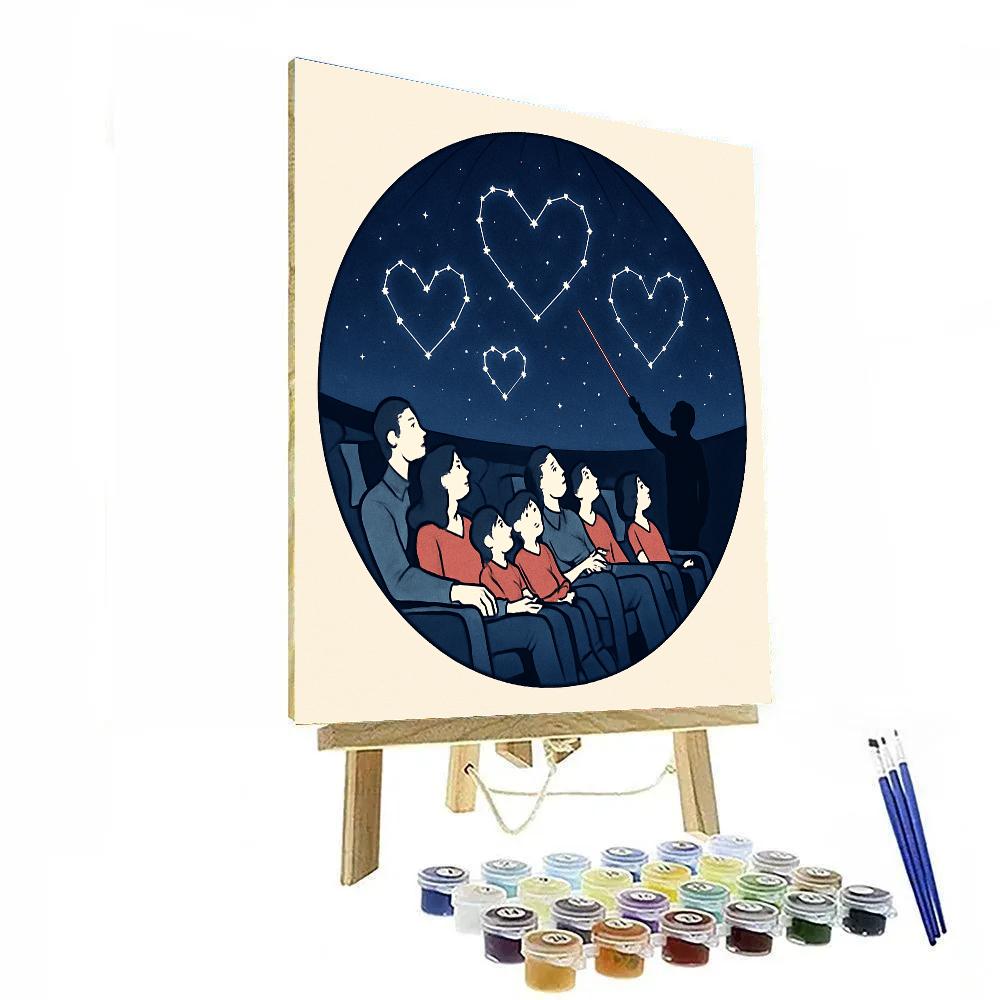 Planetarium Show Special For Valentines Day paint by numbers