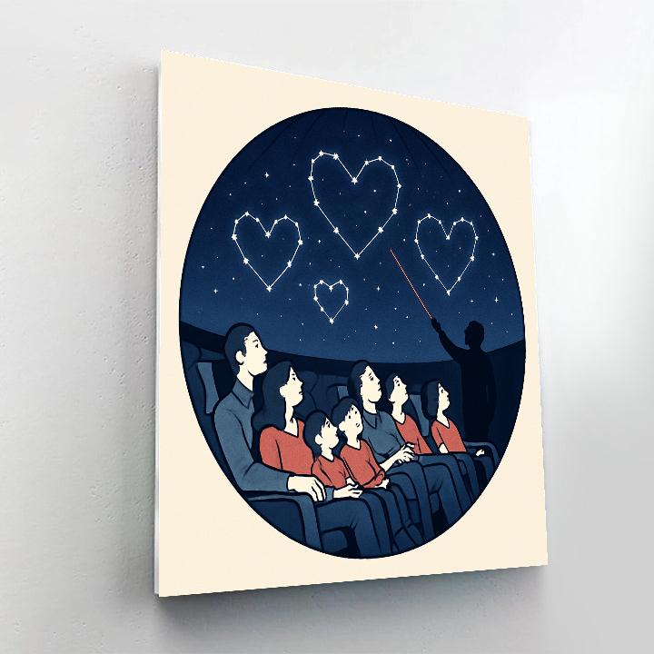 Planetarium Show Special For Valentines Day paint by numbers