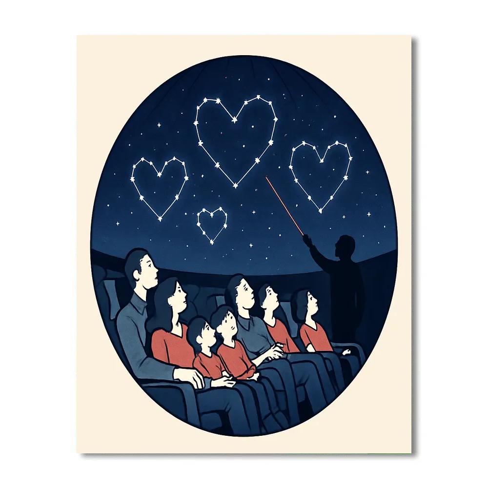 Planetarium Show Special For Valentines Day paint by numbers