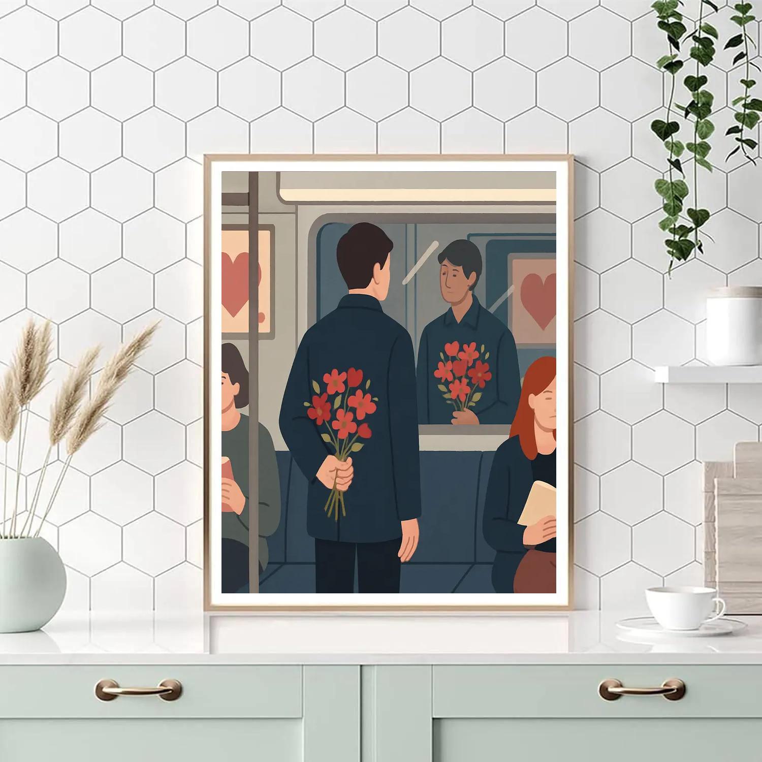 Morning Commute Bouquet For Valentines Day paint by number