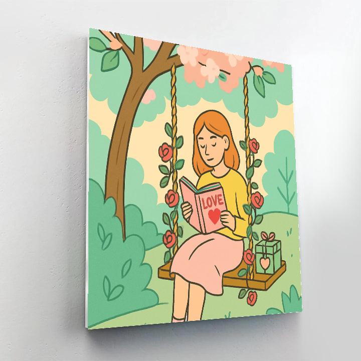 Garden Swing Hideaway For Valentines Day Numbered painting kits