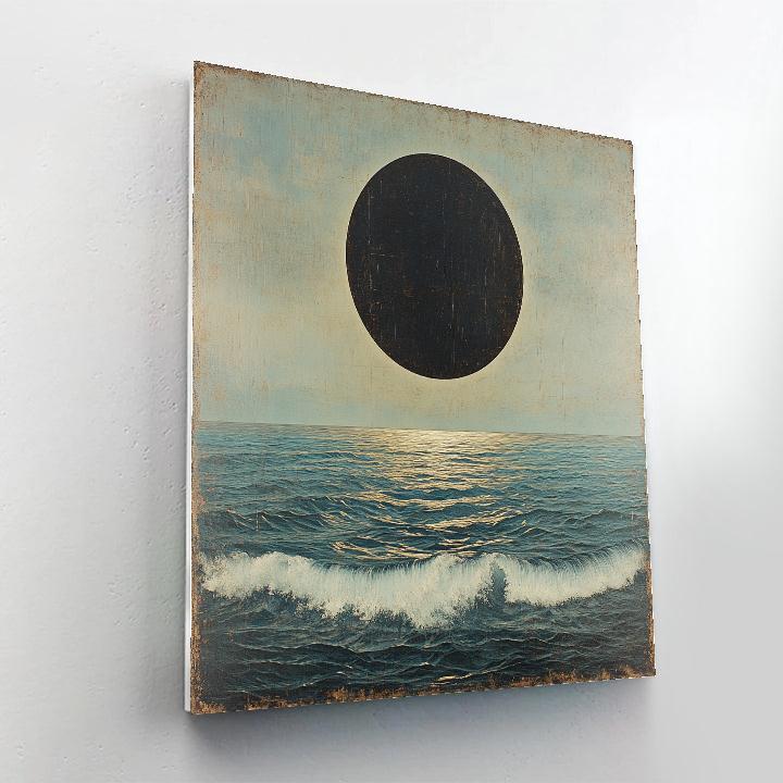 Michelangelo Inspired Eclipse Over Marble Oceans Numbered painting kits