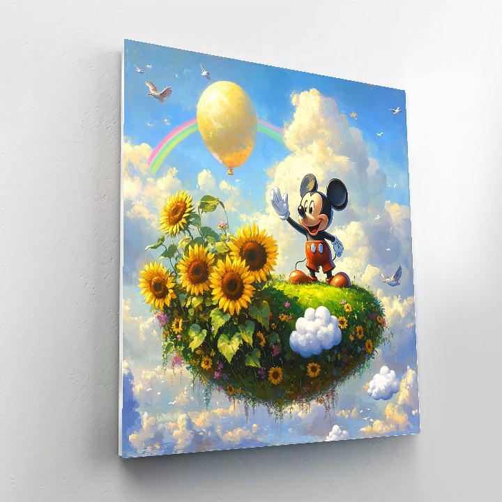 Mickey Mouse Sky Garden Parade Disney Inspired Numbered painting kits