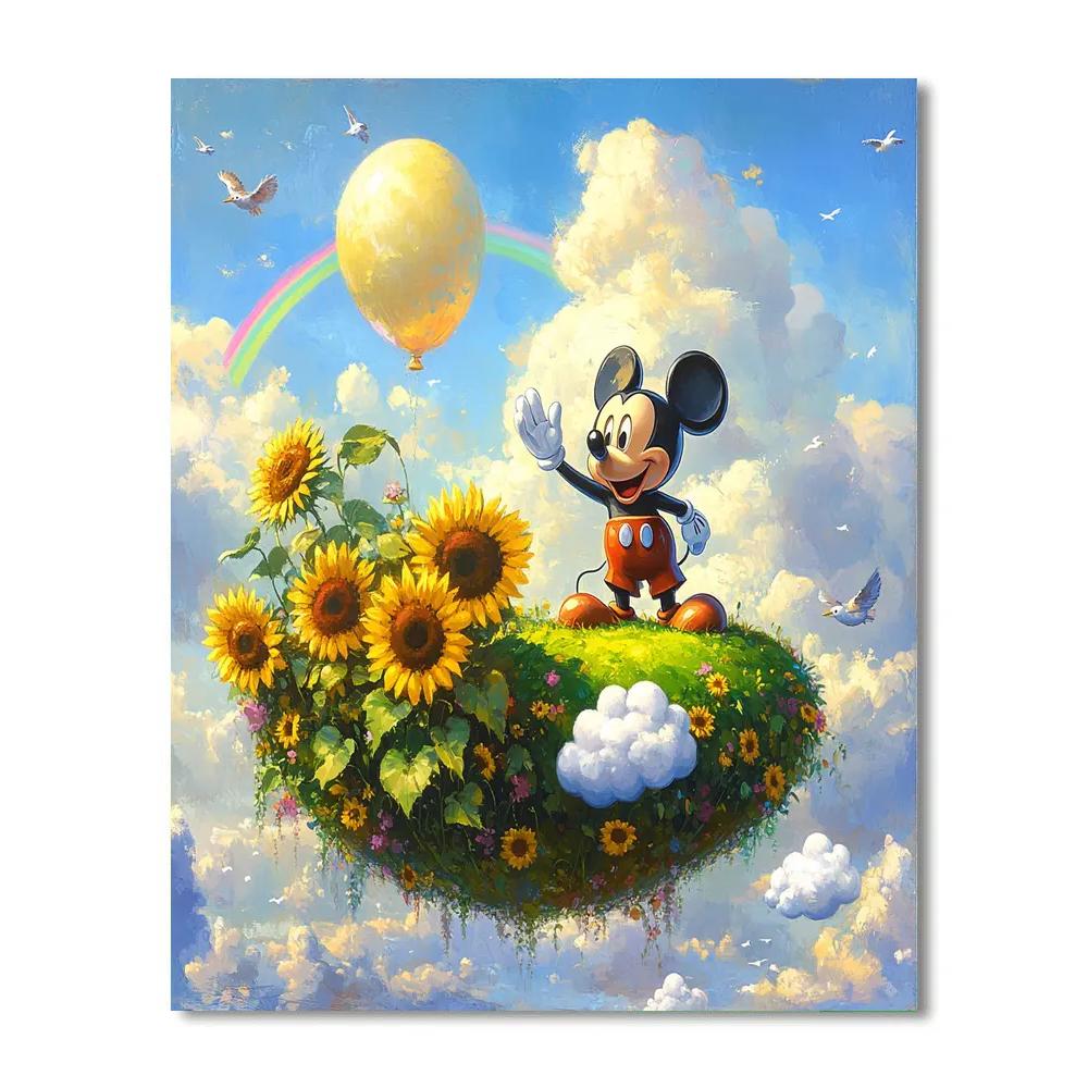 Mickey Mouse Sky Garden Parade Disney Inspired Numbered painting kits