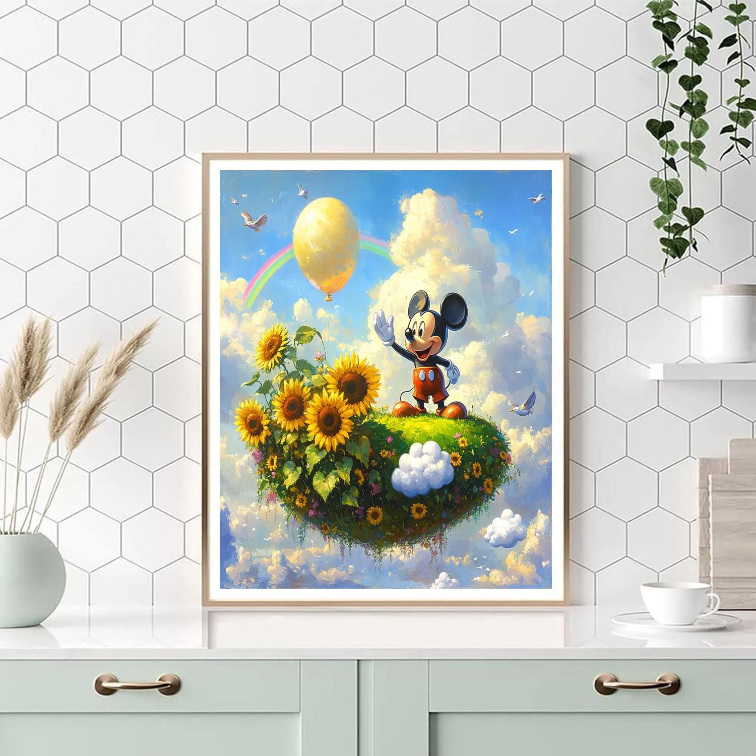 Mickey Mouse Sky Garden Parade Disney Inspired Numbered painting kits