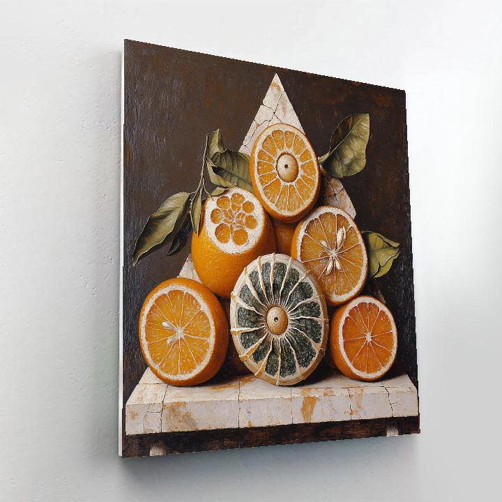 Michelangelo Inspired Fossil Garden Of Spiral Citrus Paint by numbers kits