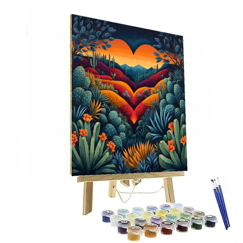 Frida Kahlo Inspired Volcanic Garden Of Resilience Painting by numbers kit