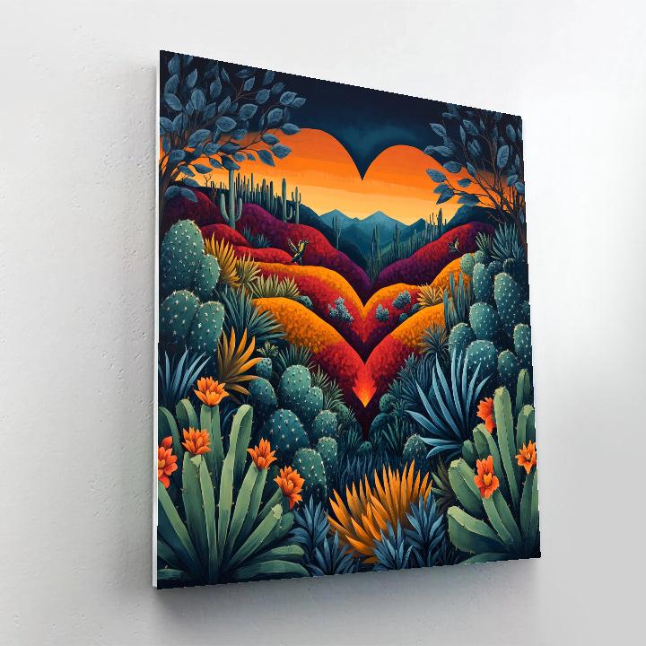 Frida Kahlo Inspired Volcanic Garden Of Resilience Painting by numbers kit