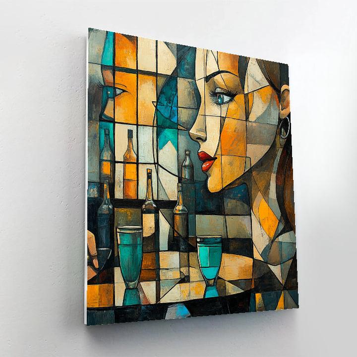 Pablo Picasso Inspired Cafe Conversations Paint by numbers art