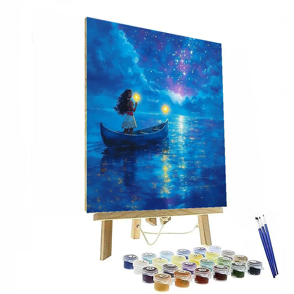 Moana Ocean Star Compass Journey Disney Inspired painting number kit