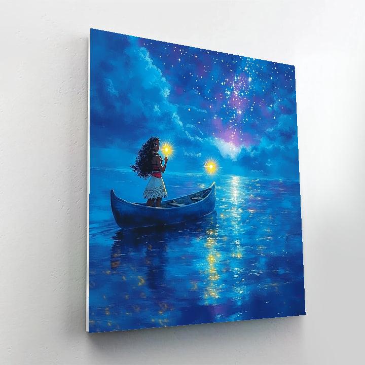 Moana Ocean Star Compass Journey Disney Inspired painting number kit