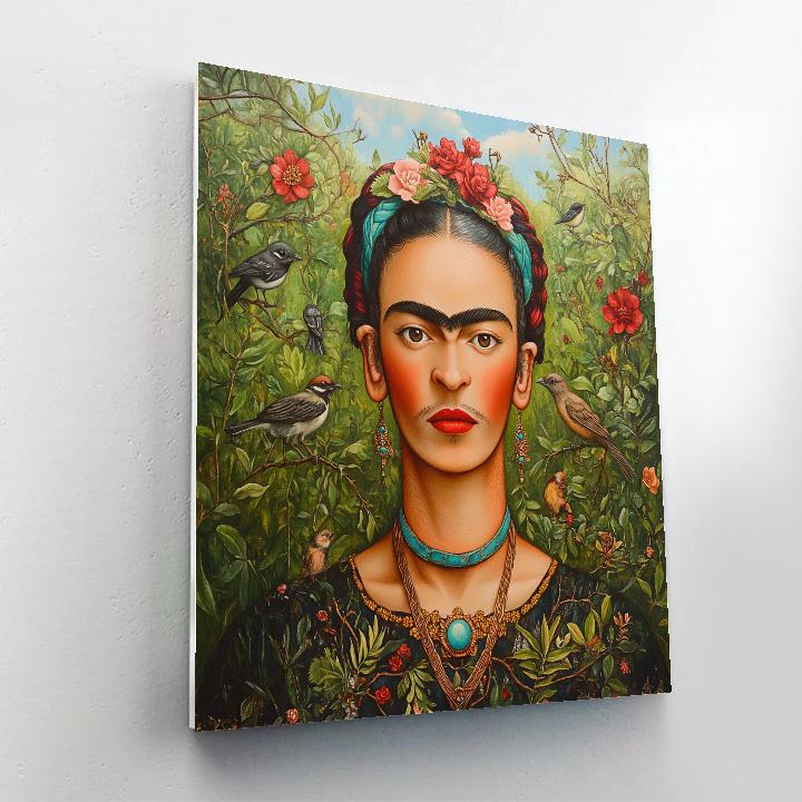Frida Kahlo Inspired Mythic Garden Self Portrait DIY paint by numbers