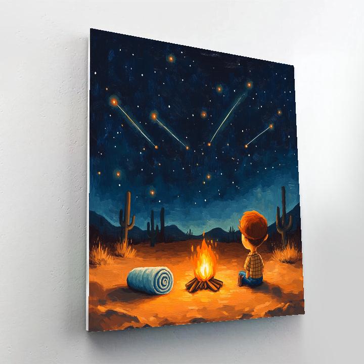 Woody Wild West Meteor Shower Camp Disney Inspired DIY paint by numbers
