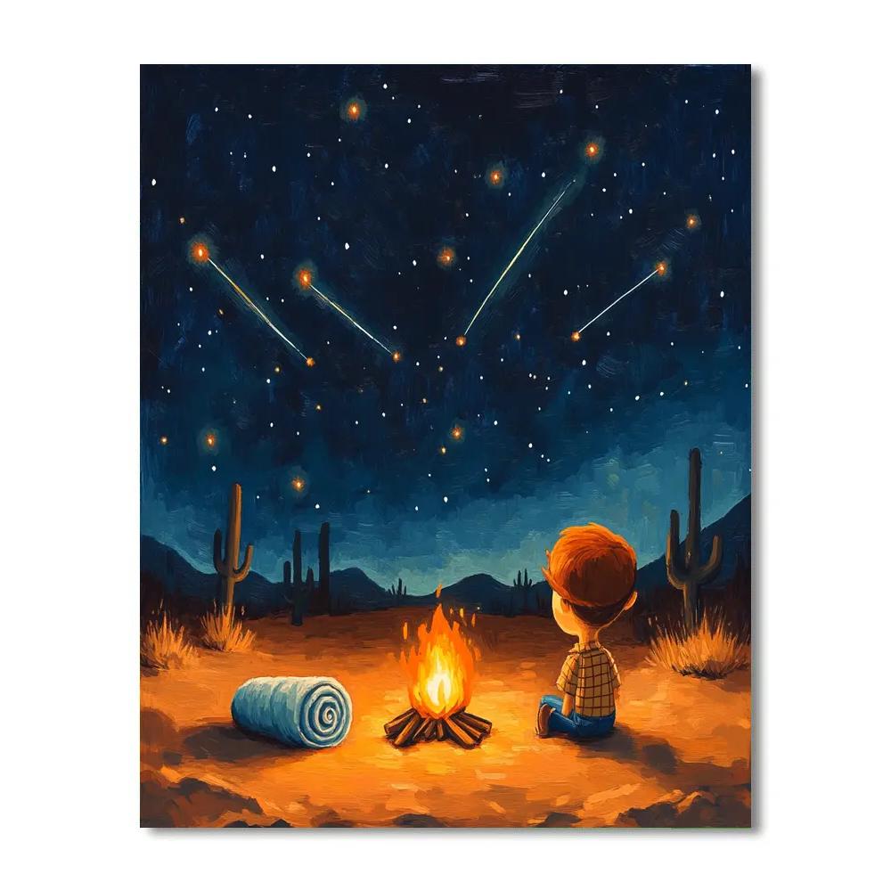 Woody Wild West Meteor Shower Camp Disney Inspired DIY paint by numbers