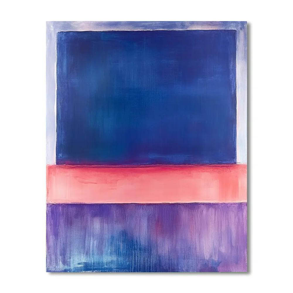 Mark Rothko Inspired Time Dilated Aurora Fields Paint by numbers kits
