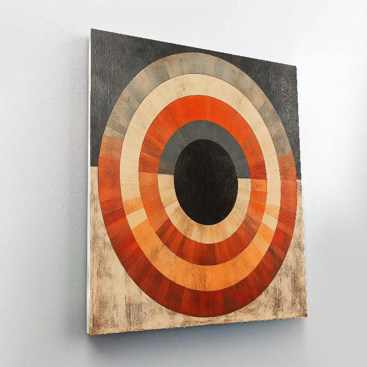 Nandalal Bose Inspired Eclipse Mandala Of Silent Seasons paint by color