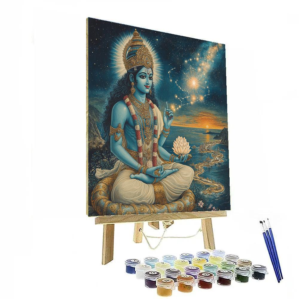 Vishnu Mapping The Cosmic River Paint by numbers kits