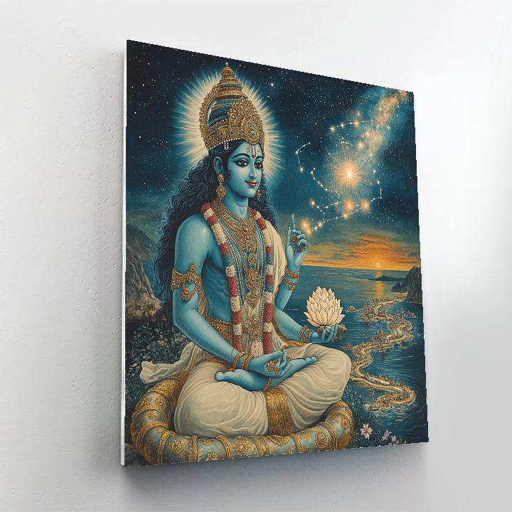 Vishnu Mapping The Cosmic River Paint by numbers kits