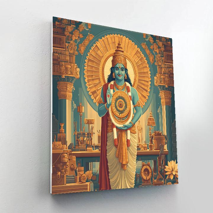 The Sudarshana Clockwork Halo painting number kit