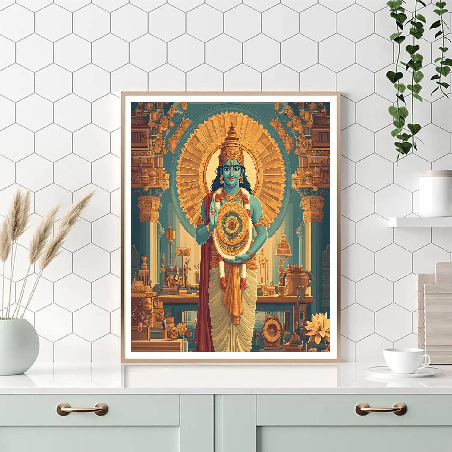 The Sudarshana Clockwork Halo painting number kit